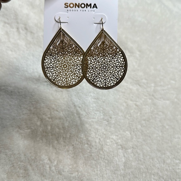 Sonoma 2 set of gold earrings - Picture 2 of 3